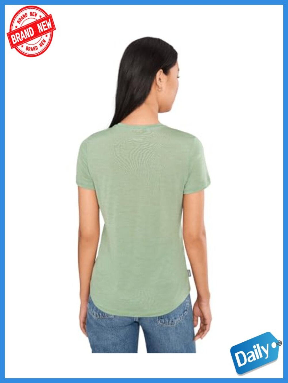 Cool-Lite Merino Wool Blend Short Sleeve Tee - Lightweight Breathable Activewear - Picture 3 of 4